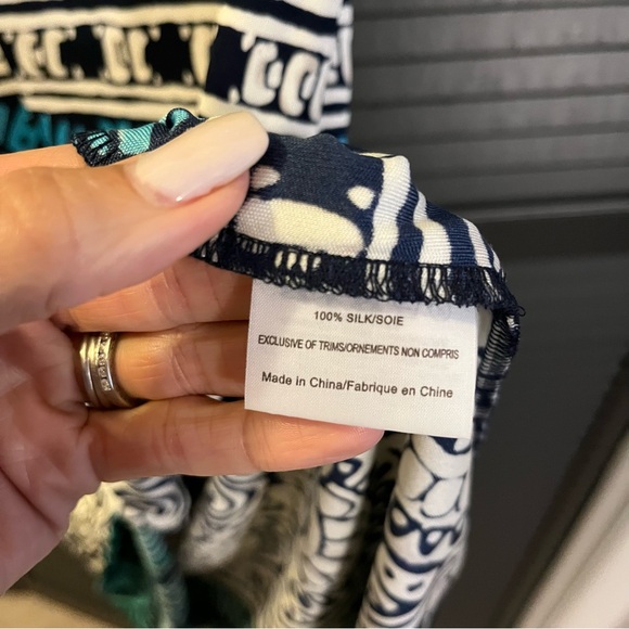 Tory Burch Silk Print Dress. Size M. - Picture 6 of 6